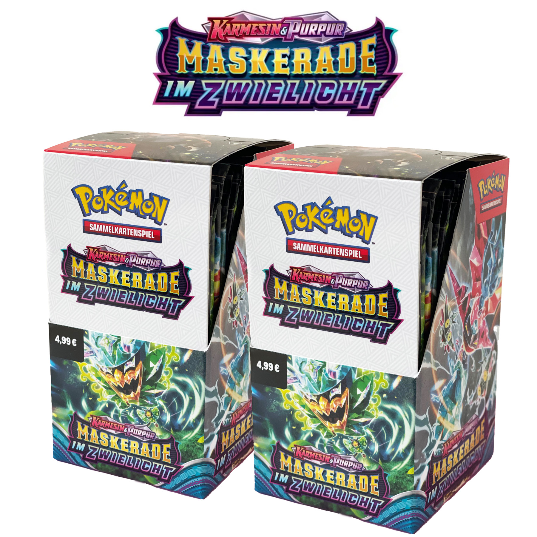 Pokémon Double Bundle "Maskerade im Zwielicht" - 2 Displays mit je 18 Boosterpacks