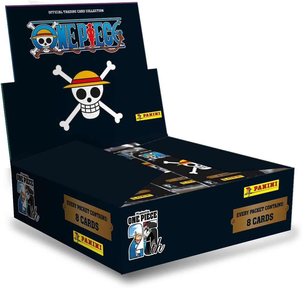 One Piece 25th Anniversary Trading Cards - Box mit 18 Flowpacks