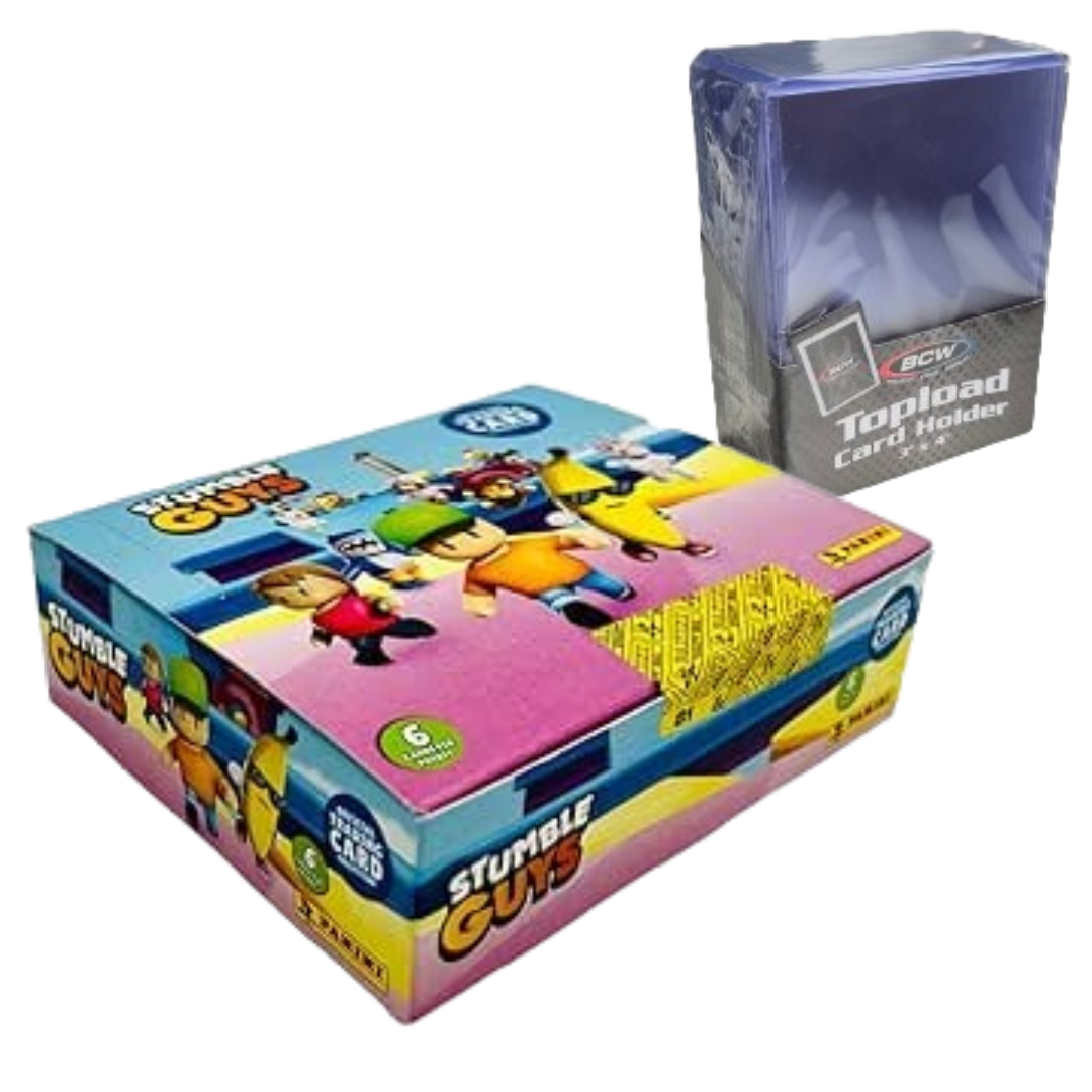 Stumble Guys - Trading Cards - Box mit 24 Packs + BCW Toploader