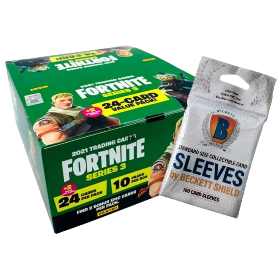 Fortnite Series 3 Trading Cards - Fatpack-Box + Beckett Sleeves