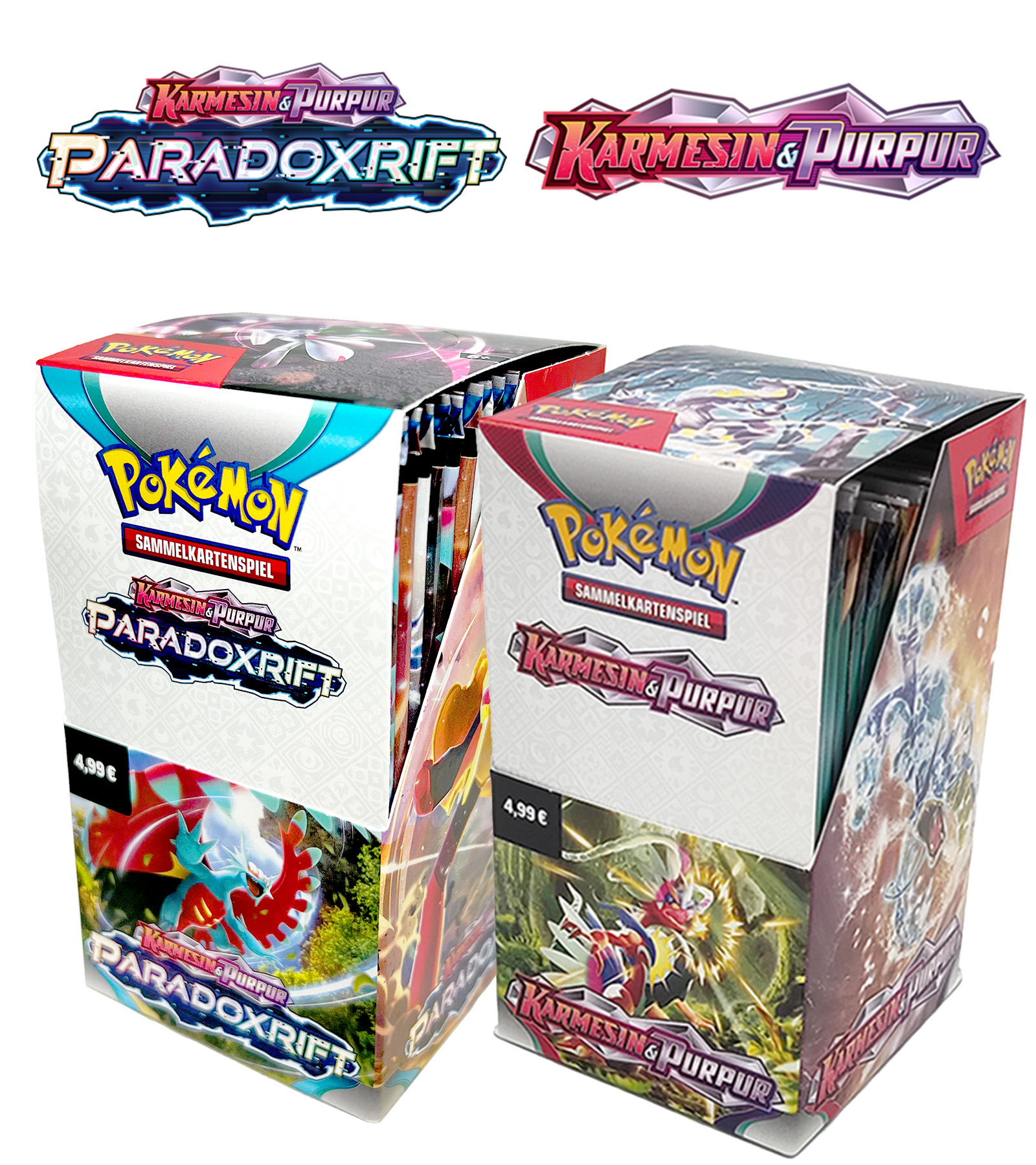 Pokémon 2er Mix-Bundle "Paradoxrift + Karmesin & Purpur"