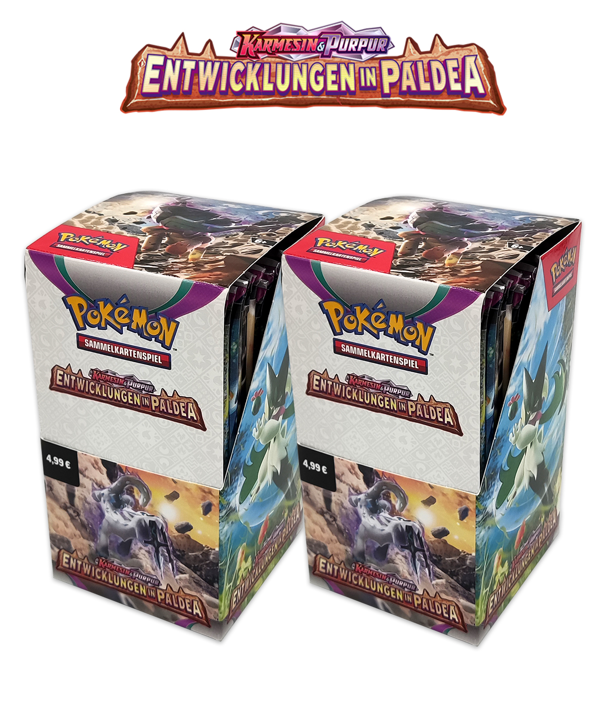 Pokémon Double Bundle "Entwicklungen in Paldea " - 2 Displays mit je 18 Boosterpacks