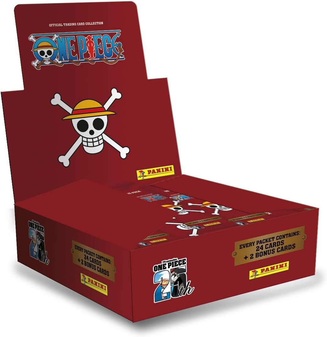 One Piece 25th Anniversary Trading Cards - Box mit 10 Fatpacks