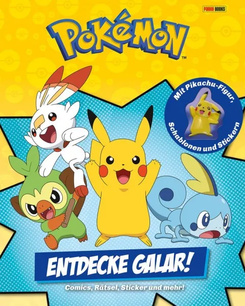Pokémon „Entdecke Galar!“ - legendäres Mitmachbuch mit Pikachu-Figur