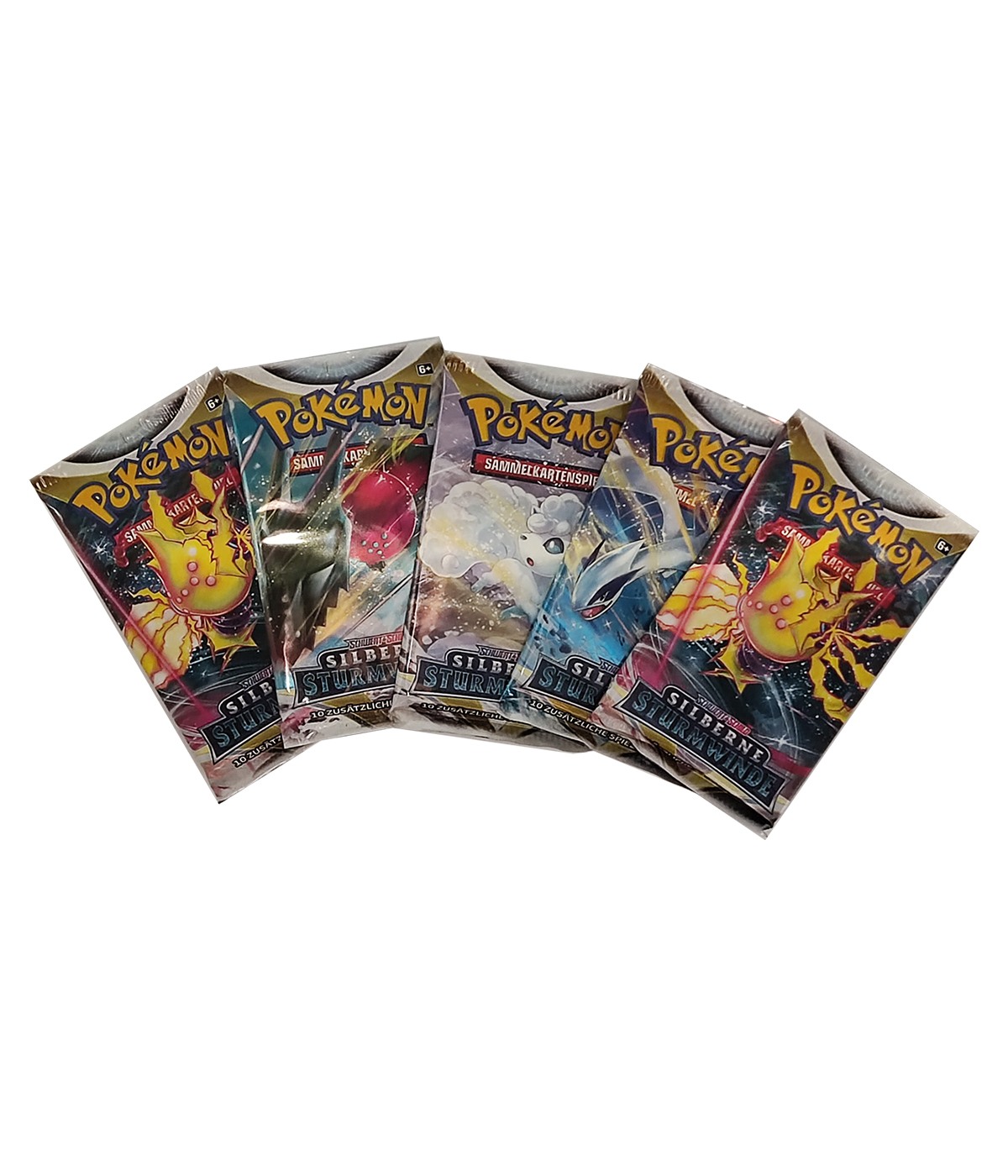 Pokémon „Schwert & Schild - Silberne Sturmwinde“ - Display mit 18 Boosterpacks 