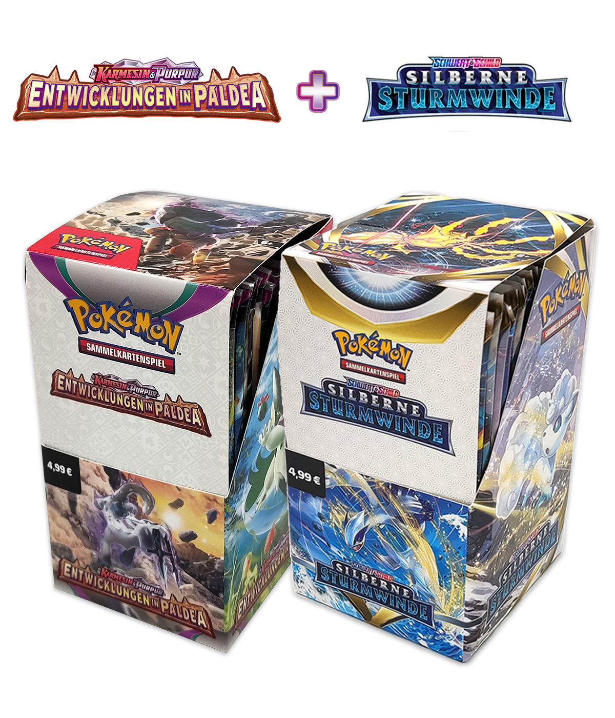 Pokémon 2er Mix-Bundle "Entwicklungen in Paldea + Silberne Sturmwinde"