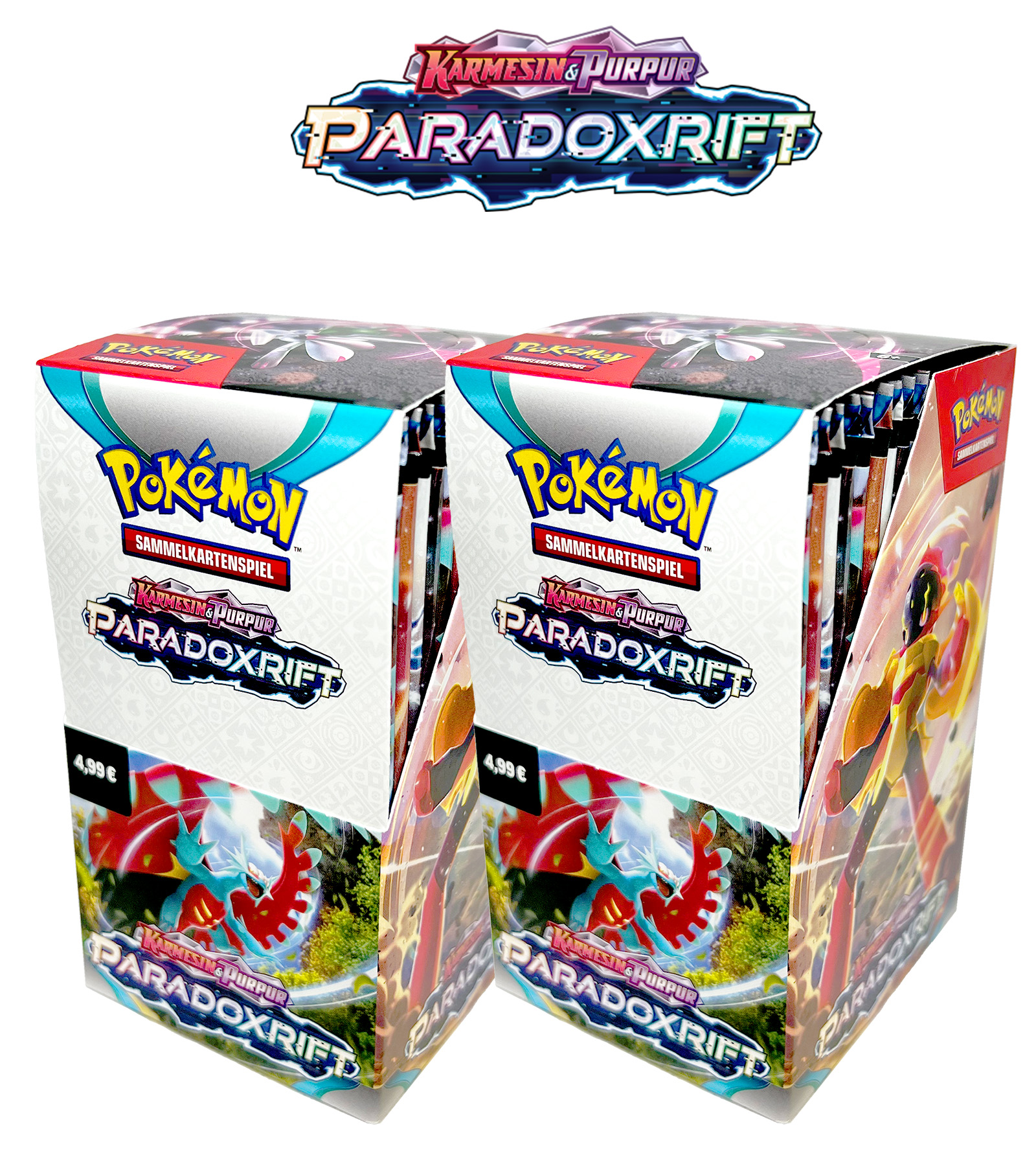 Pokémon Double Bundle "Paradoxrift" - 2 Displays mit je 18 Boosterpacks