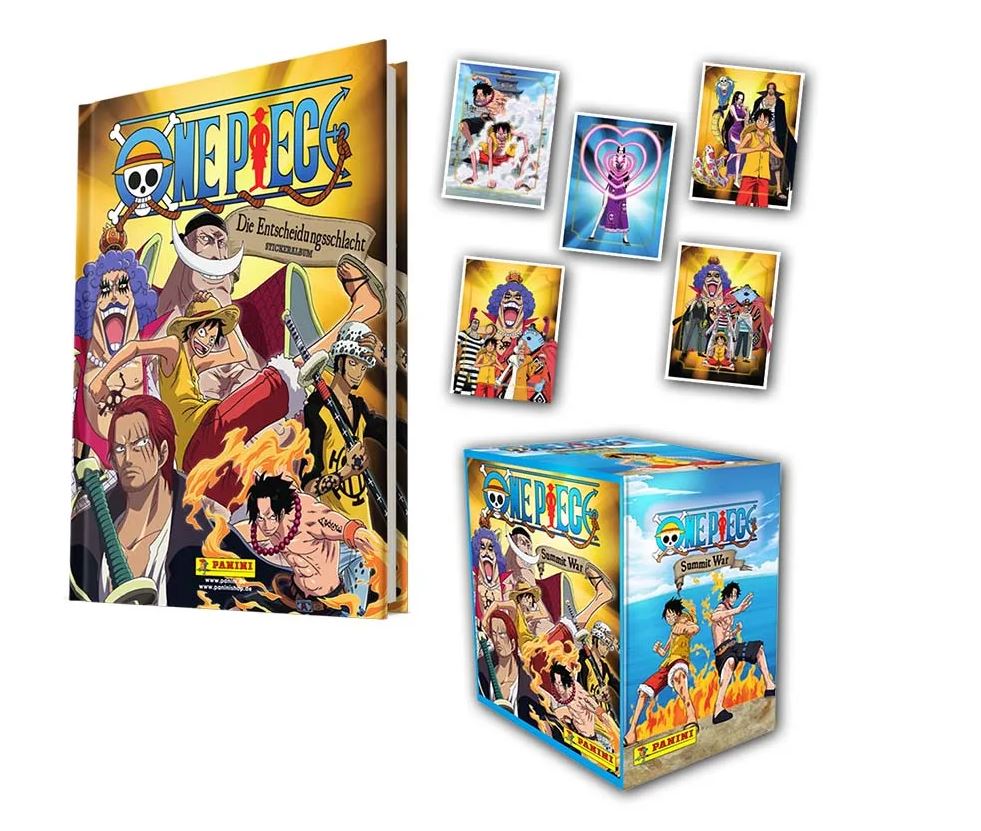 One Piece Sticker - Die Entscheidungsschlacht - Hardcover-Bundle mit 36 Tüten