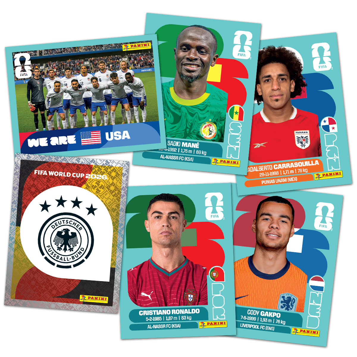 FIFA World Cup 2026™ Stickerkollektion - Box mit 100 Tüten