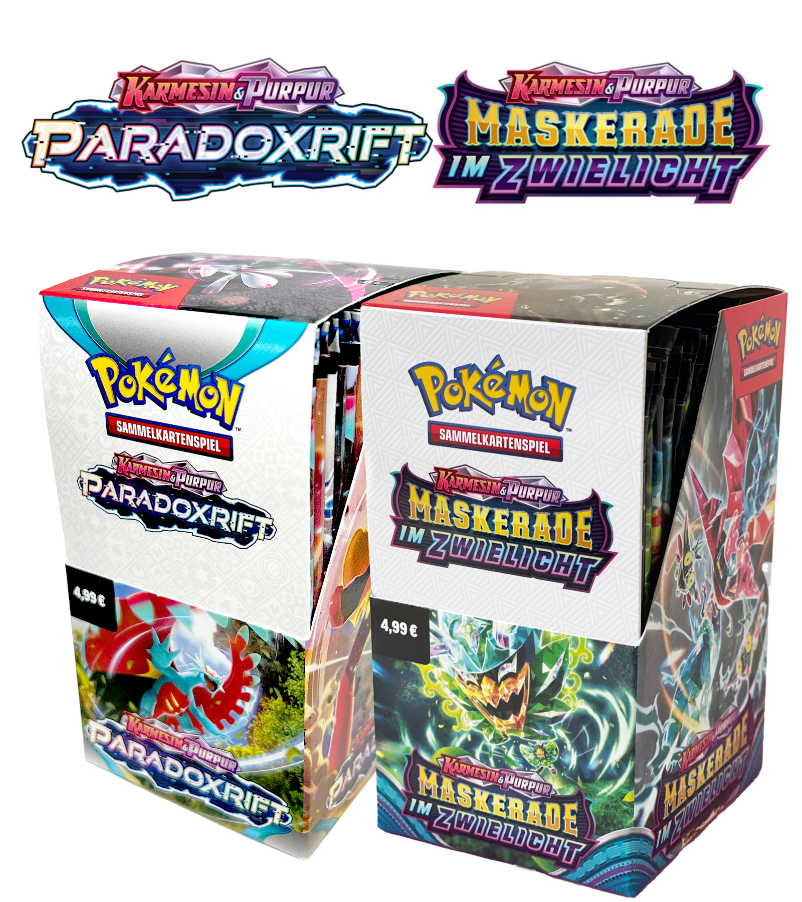 Pokémon 2er Mix-Bundle "Maskerade im Zwielicht + Paradoxrift"