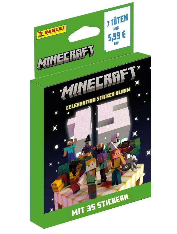 Minecraft Celebration Sticker - Blister