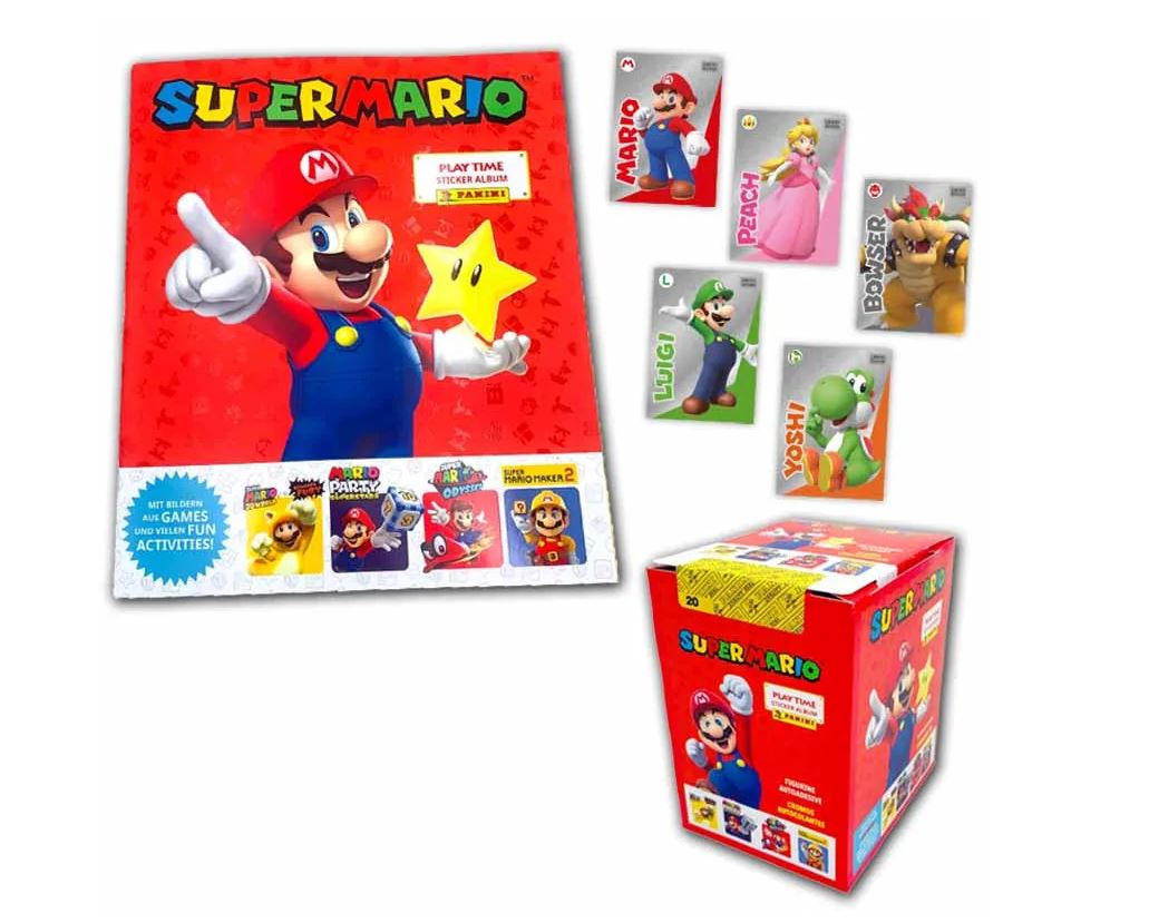 Super Mario - Play Time Stickerkollektion - Box-Bundle