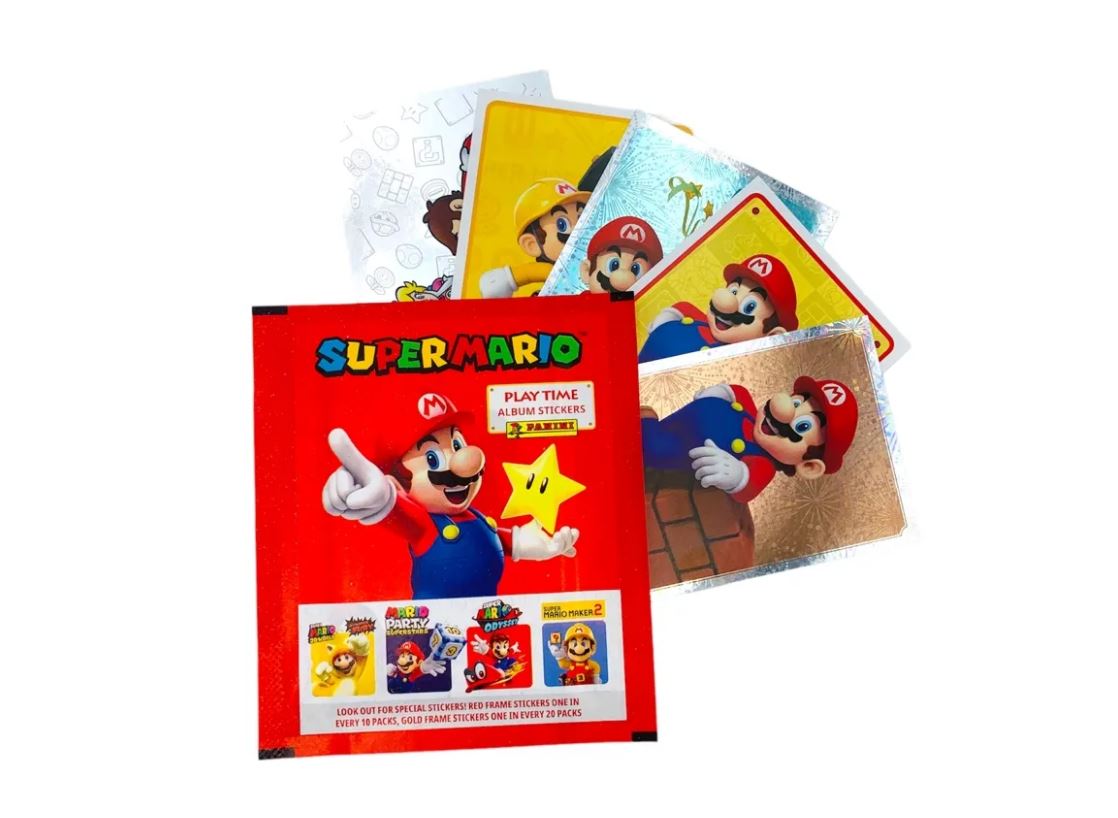 Super Mario - Play Time Stickerkollektion  - Box mit 36 Tüten